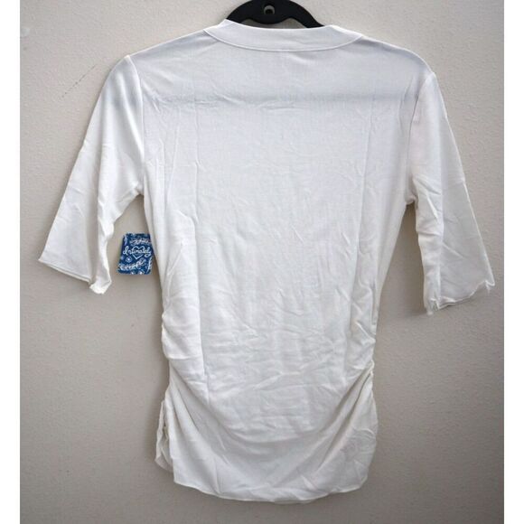 Intimately Free People OB1060305 Women's Sz XS White Talk To Me T-Shirt - Picture 2 of 6
